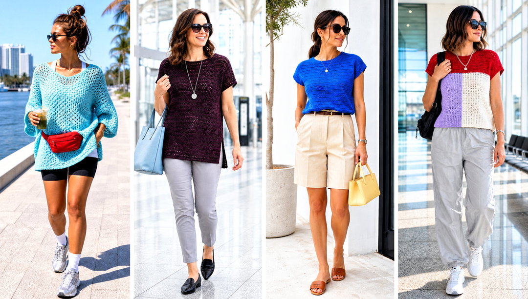 25 Crochet T Shirt Outfit Ideas for Simple Daily Looks