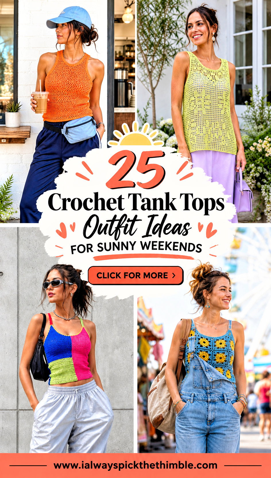 25 Crochet Tank Tops Outfit Ideas for Sunny Weekends - 25 Crochet Tank Tops Outfit Ideas for Sunny Weekends