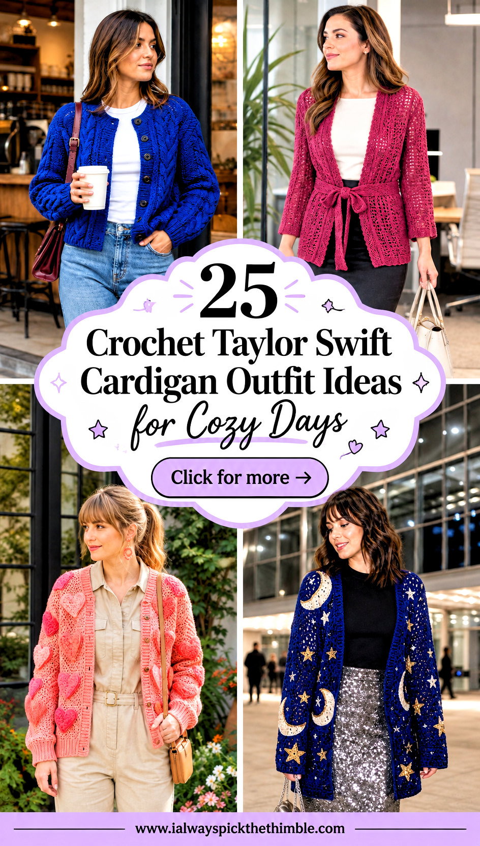 25 Crochet Taylor Swift Cardigan Outfit Ideas for Cozy Days - 25 Crochet Taylor Swift Cardigan Outfit Ideas for Cozy Days