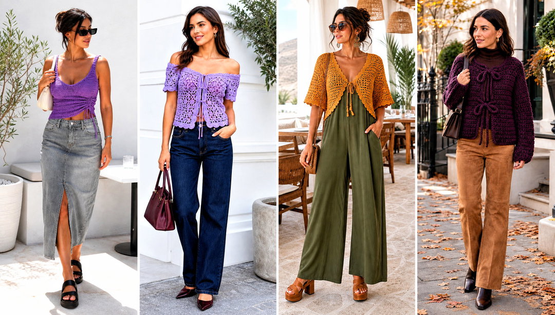 25 Crochet Tie Top Outfit Ideas for Warm-Weather Days