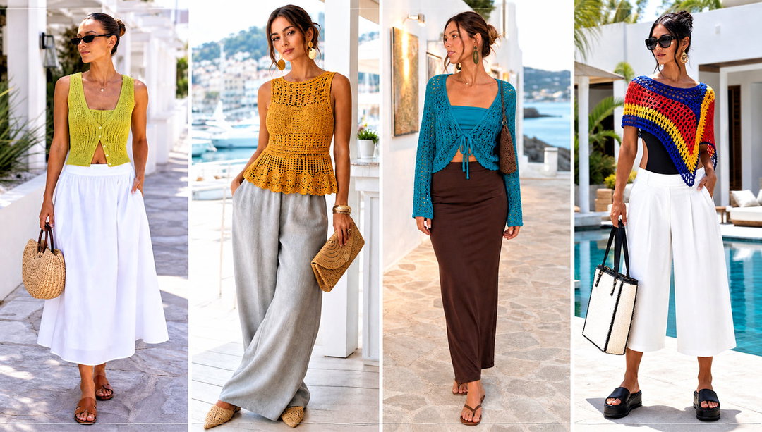 25 Crochet Top Beach Outfit Ideas for Seaside Escapes