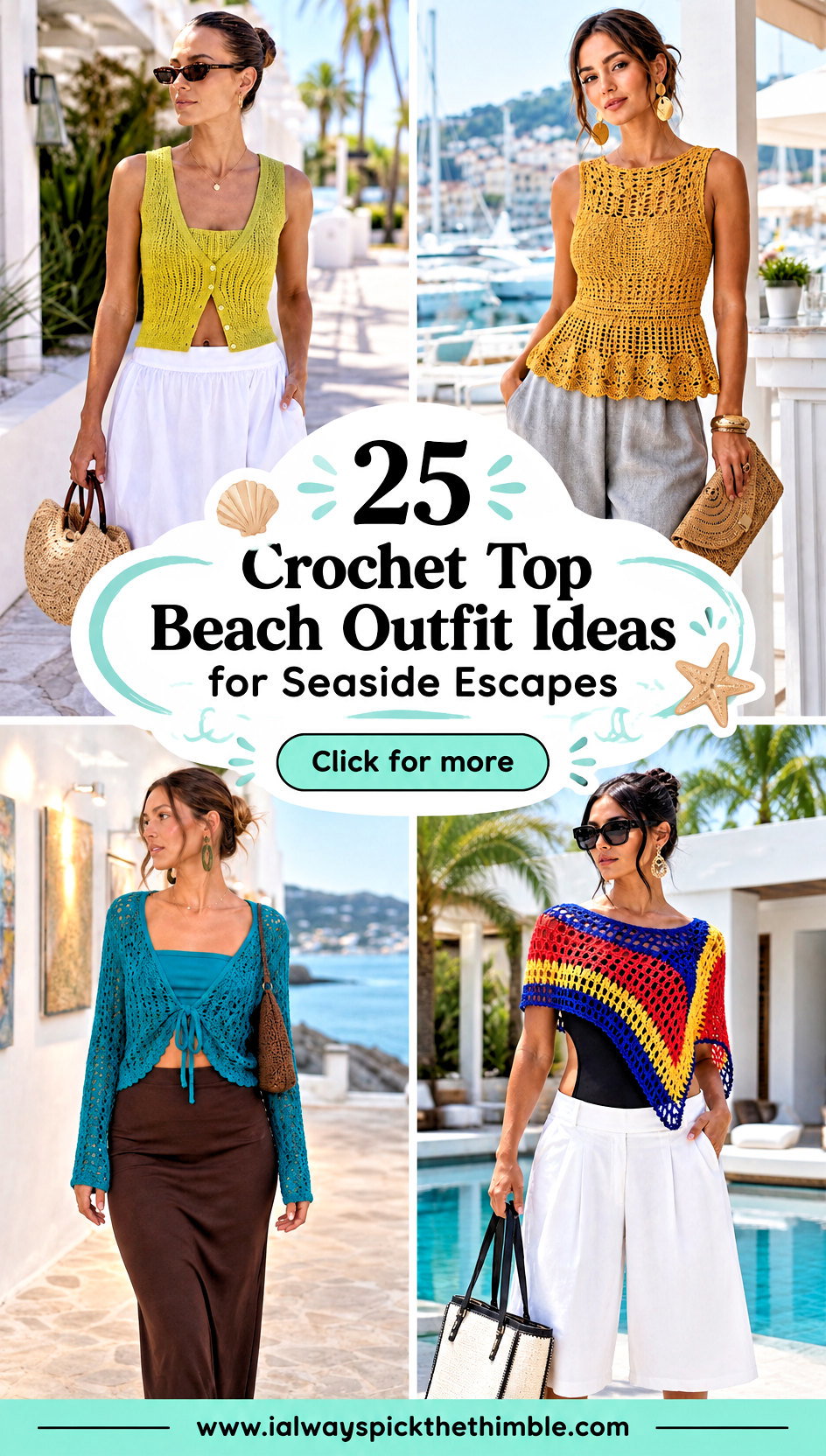 25 Crochet Top Beach Outfit Ideas for Seaside Escapes - 25 Crochet Top Beach Outfit Ideas for Seaside Escapes