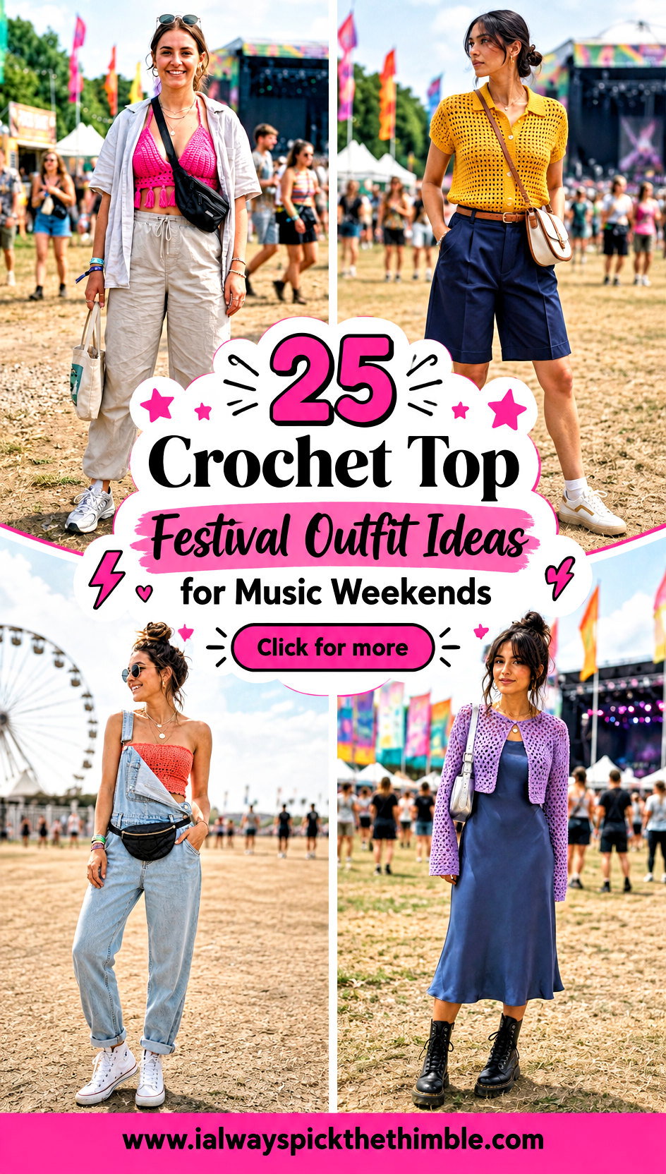 25 Crochet Top Festival Outfit Ideas for Music Weekends - 25 Crochet Top Festival Outfit Ideas for Music Weekends