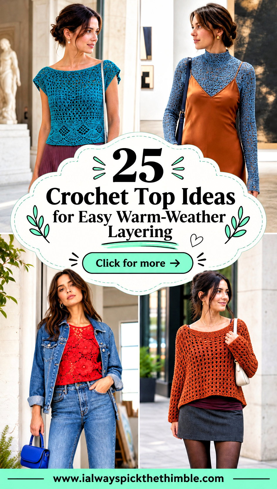 25 Crochet Top Ideas for Easy Warm-Weather Layering - 25 Crochet Top Ideas for Easy Warm-Weather Layering