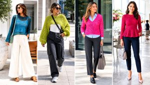 25 Crochet Top Sweater Outfit Ideas for Cozy Transitions