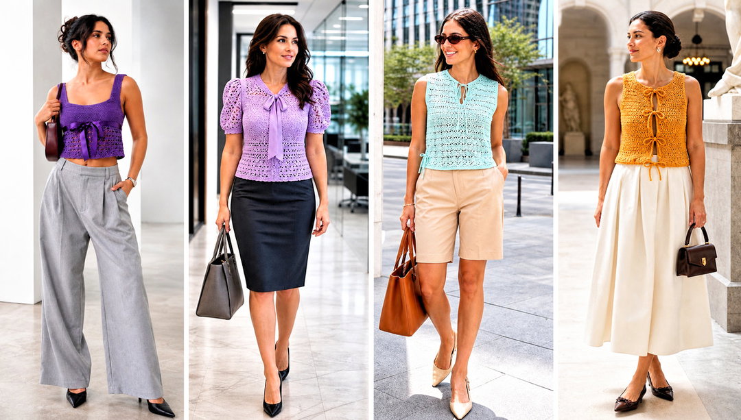 25 Crochet Top With Ribbon Outfit Ideas for Soft Boho Style
