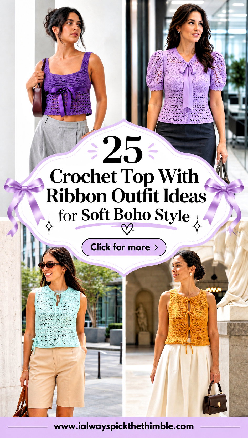 25 Crochet Top With Ribbon Outfit Ideas for Soft Boho Style - 25 Crochet Top With Ribbon Outfit Ideas for Soft Boho Style