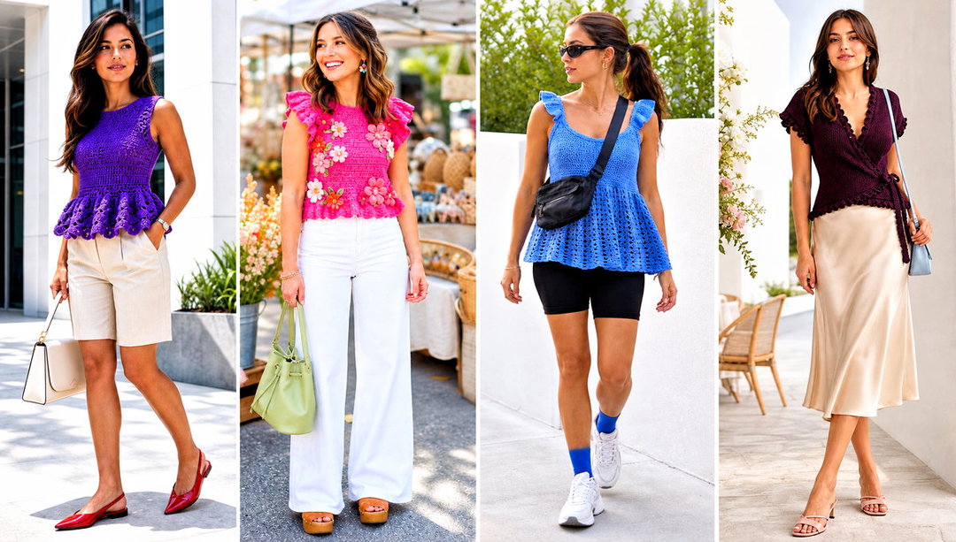 25 Crochet Top With Ruffles Outfit Ideas for Date Nights