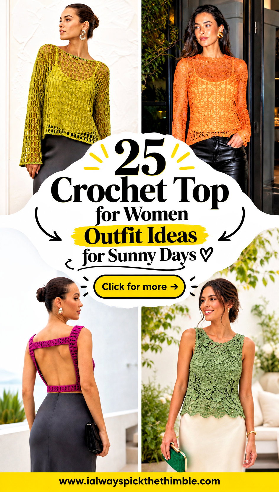 25 Crochet Top for Women Outfit Ideas for Sunny Days - 25 Crochet Top for Women Outfit Ideas for Sunny Days
