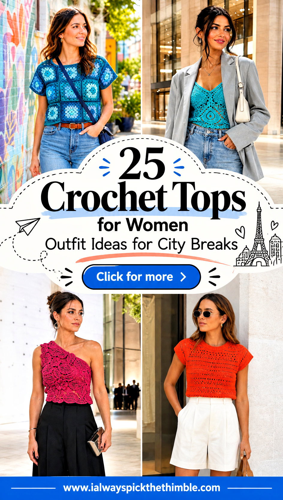 25 Crochet Tops for Women Outfit Ideas for City Breaks - 25 Crochet Tops for Women Outfit Ideas for City Breaks