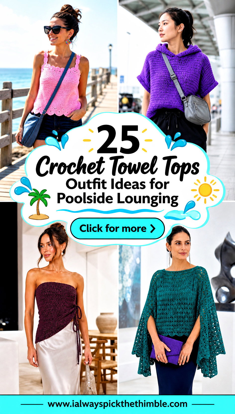 25 Crochet Towel Tops Outfit Ideas for Poolside Lounging - 25 Crochet Towel Tops Outfit Ideas for Poolside Lounging