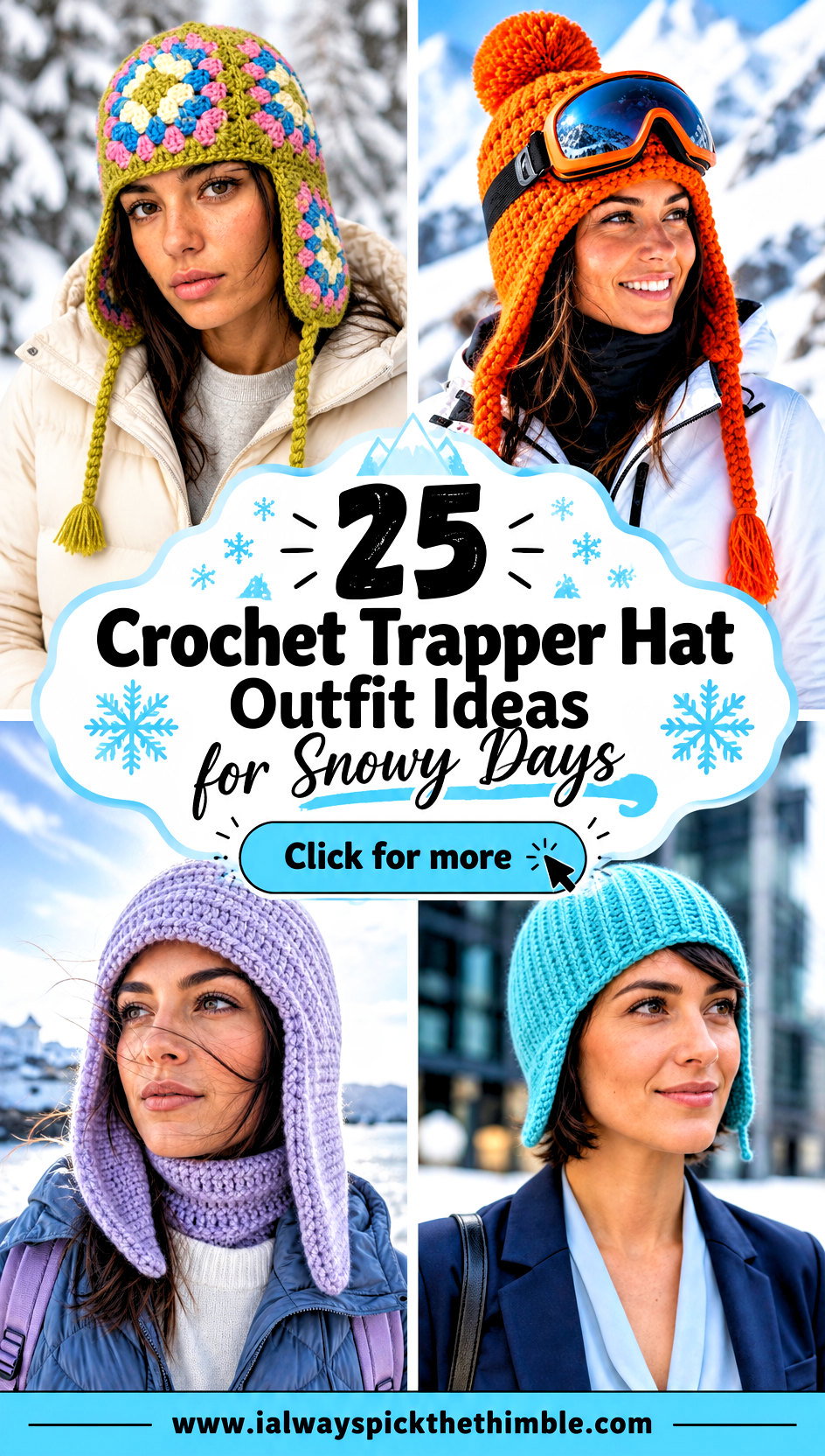 25 Crochet Trapper Hat Outfit Ideas for Snowy Days - 25 Crochet Trapper Hat Outfit Ideas for Snowy Days
