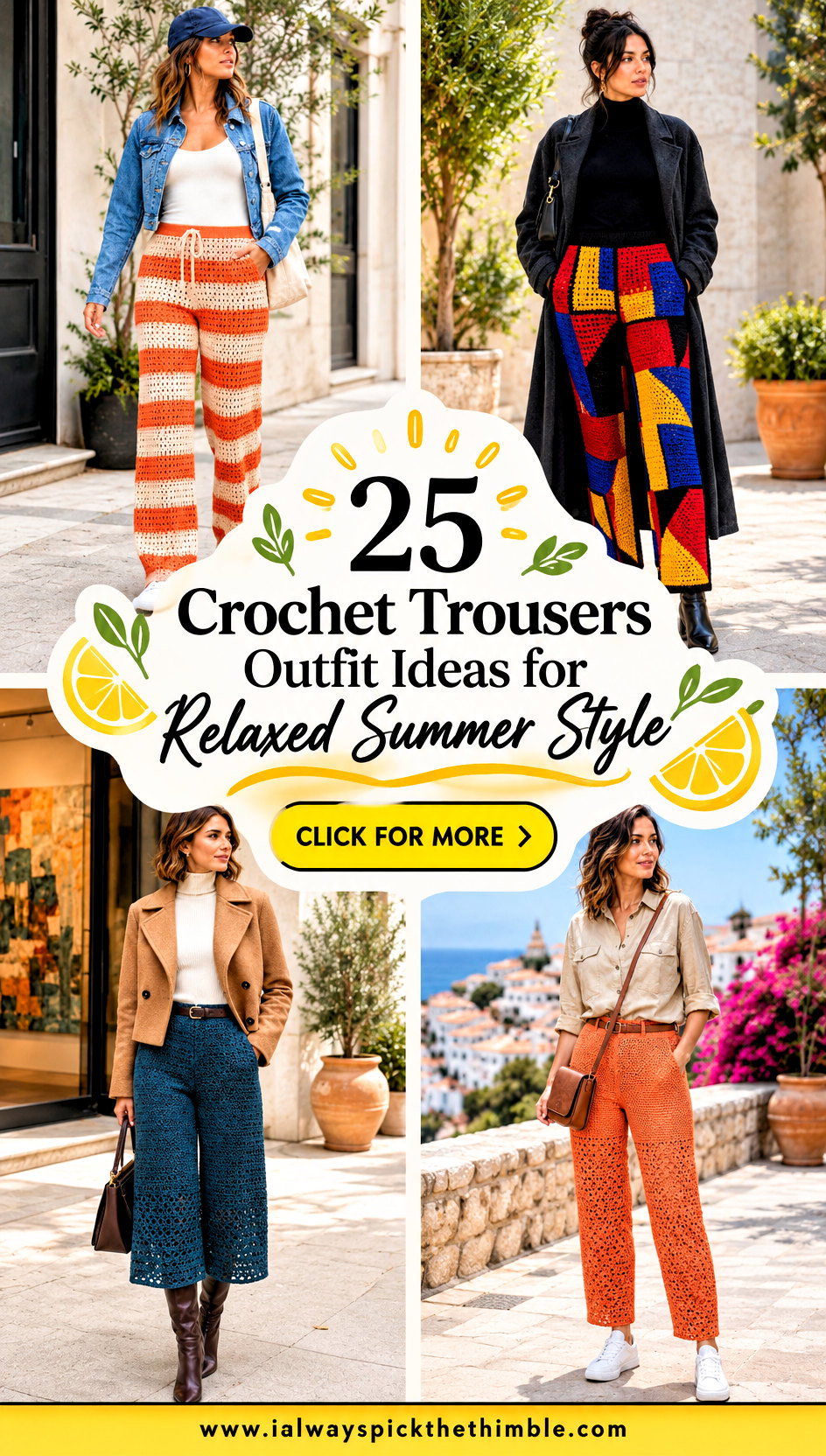 25 Crochet Trousers Outfit Ideas for Relaxed Summer Style - 25 Crochet Trousers Outfit Ideas for Relaxed Summer Style