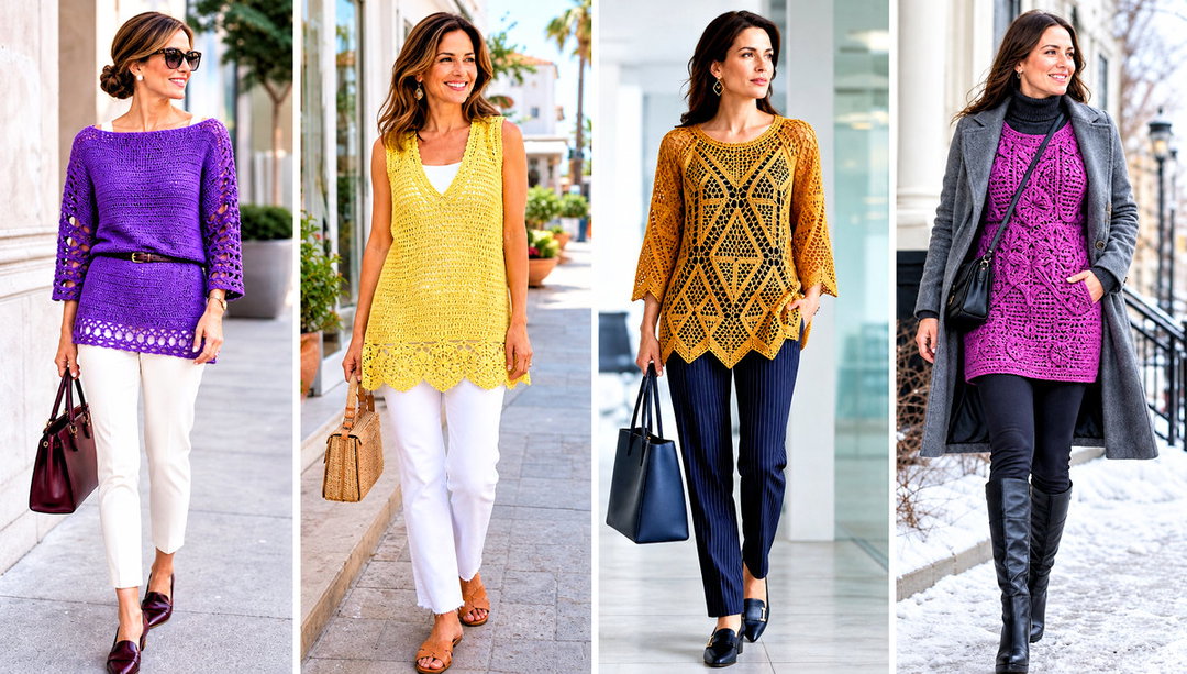 25 Crochet Tunic Outfit Ideas for Easy Vacation Layers