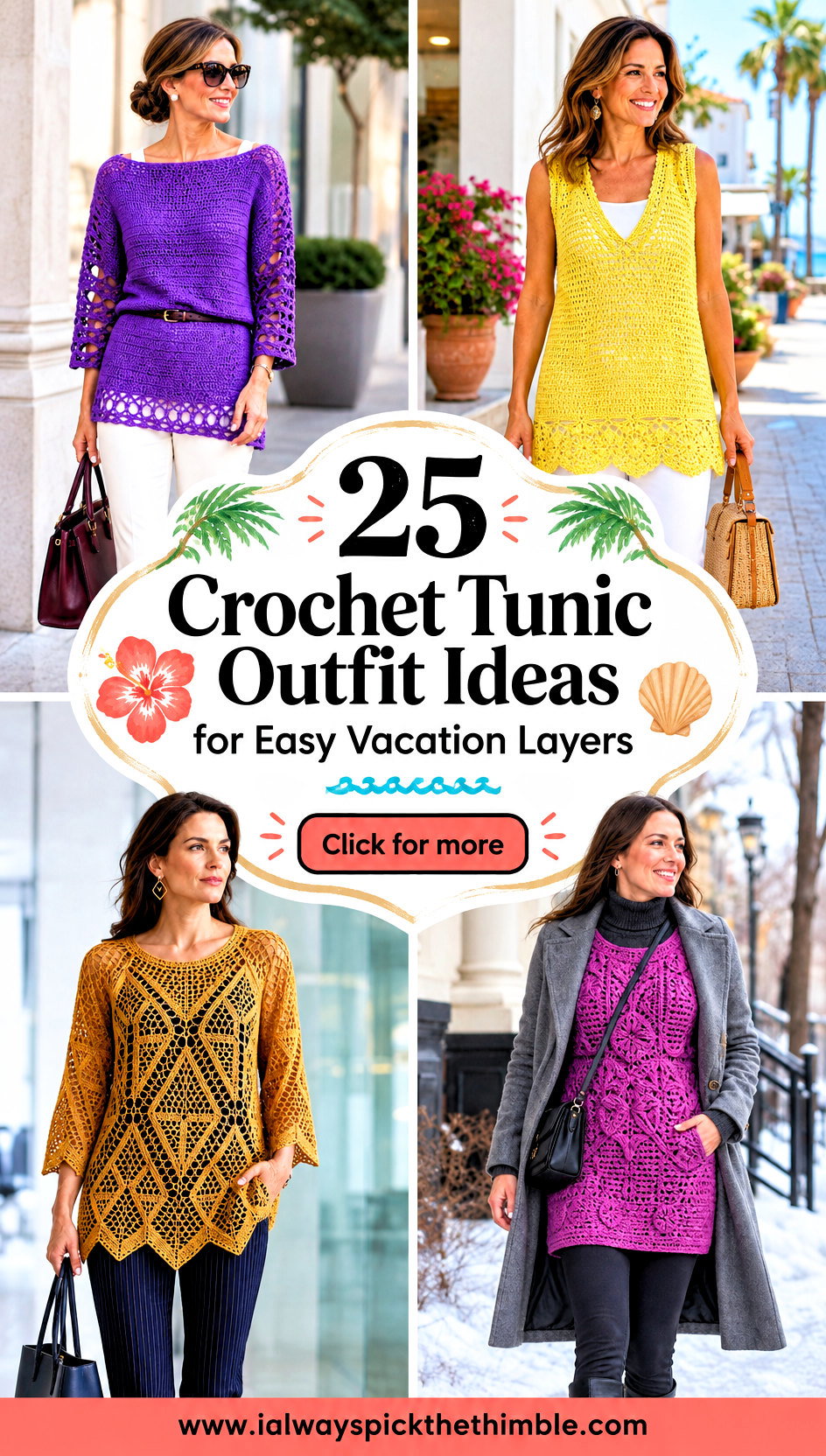 25 Crochet Tunic Outfit Ideas for Easy Vacation Layers - 25 Crochet Tunic Outfit Ideas for Easy Vacation Layers