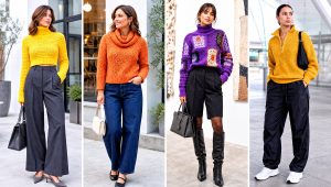 25 Crochet Turtle Neck Sweater Outfit Ideas for Cold Days
