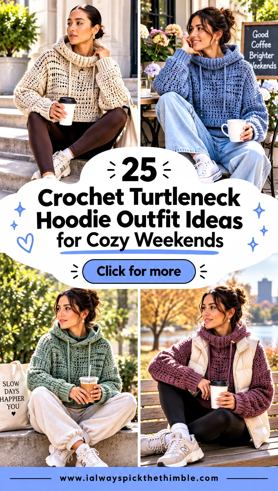 25 Crochet Turtleneck Hoodie Outfit Ideas for Cozy Weekends - 25 Crochet Turtleneck Hoodie Outfit Ideas for Cozy Weekends