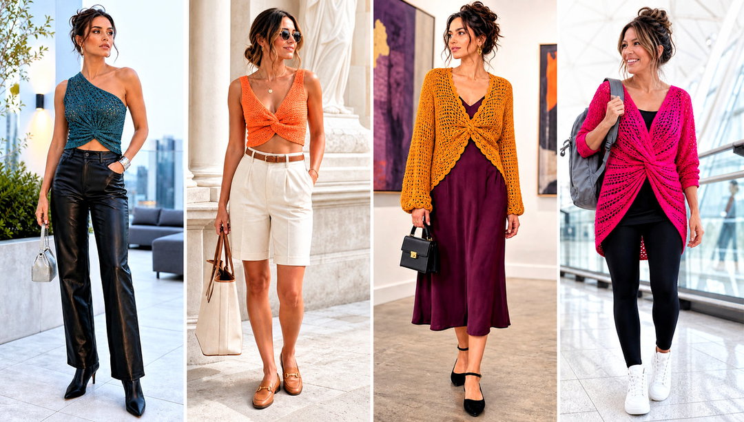 25 Crochet Twist Top Outfit Ideas for Summer Date Nights