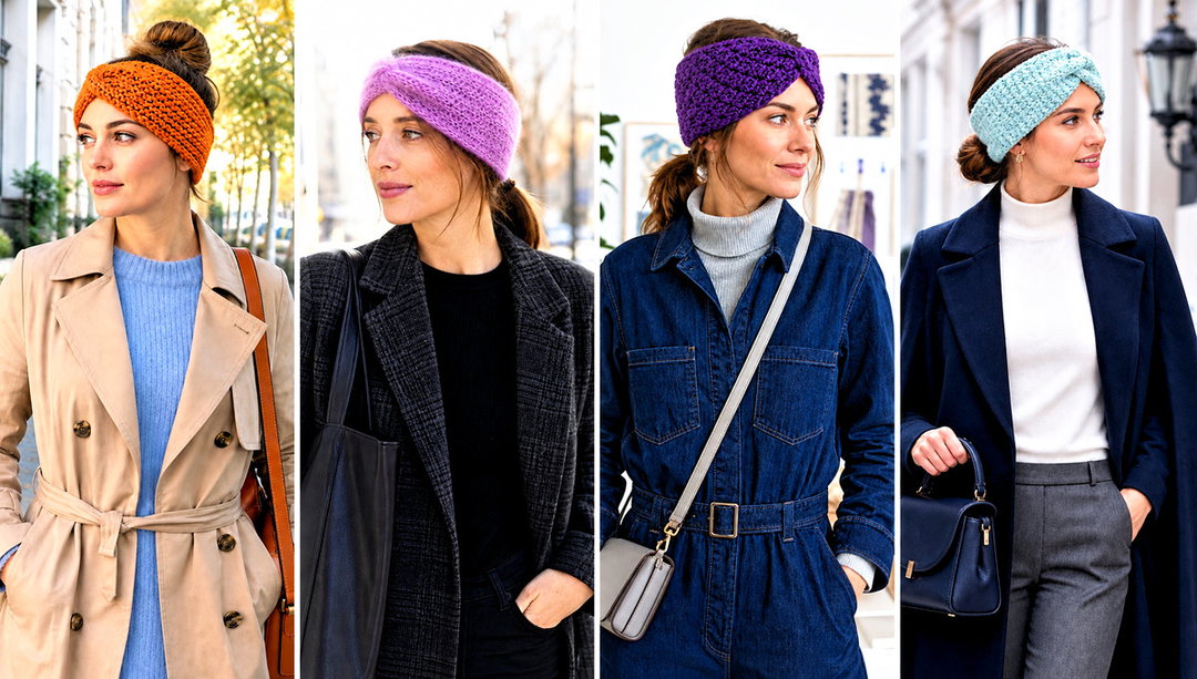 25 Crochet Twisted Ear Warmer Outfit Ideas for Winter Walks