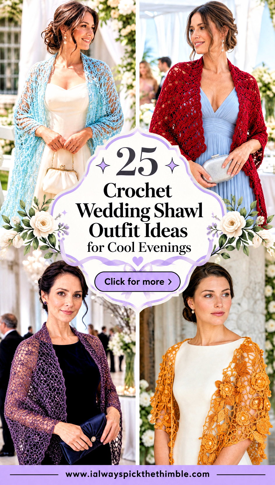 25 Crochet Wedding Shawl Outfit Ideas for Cool Evenings - 25 Crochet Wedding Shawl Outfit Ideas for Cool Evenings