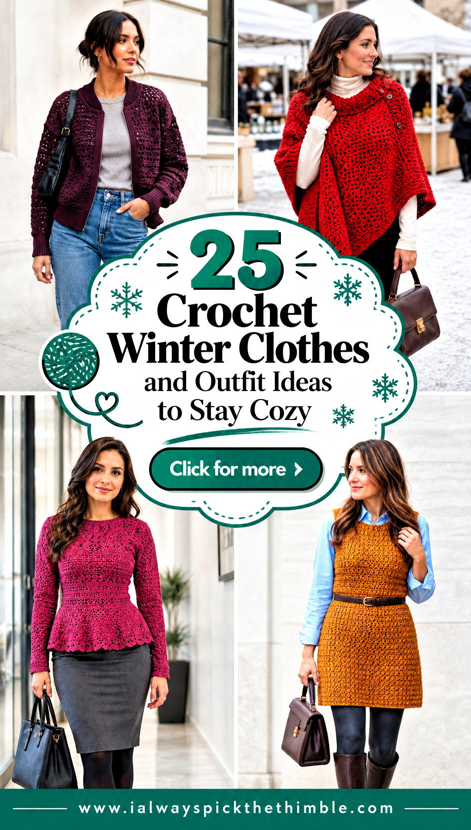 25 Crochet Winter Clothes and Outfit Ideas to Stay Cozy - 25 Crochet Winter Clothes and Outfit Ideas to Stay Cozy