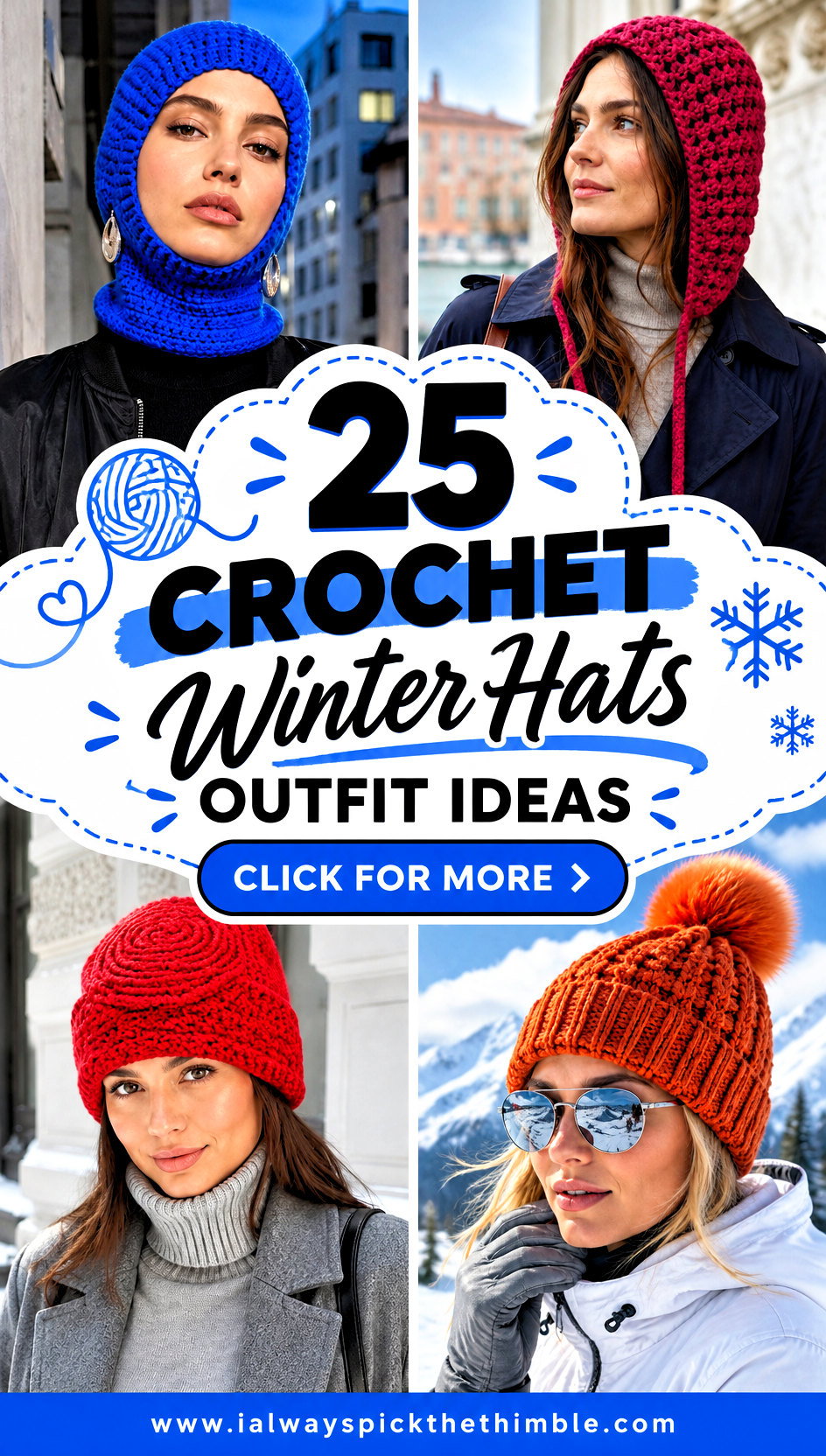 25 Crochet Winter Hats Outfit Ideas for Casual Cold Days - 25 Crochet Winter Hats Outfit Ideas for Casual Cold Days