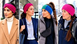 25 Crochet Winter Headband Outfit Ideas for Chilly Walks