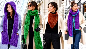 25 Crochet Winter Scarf Outfit Ideas for Soft Layered Looks