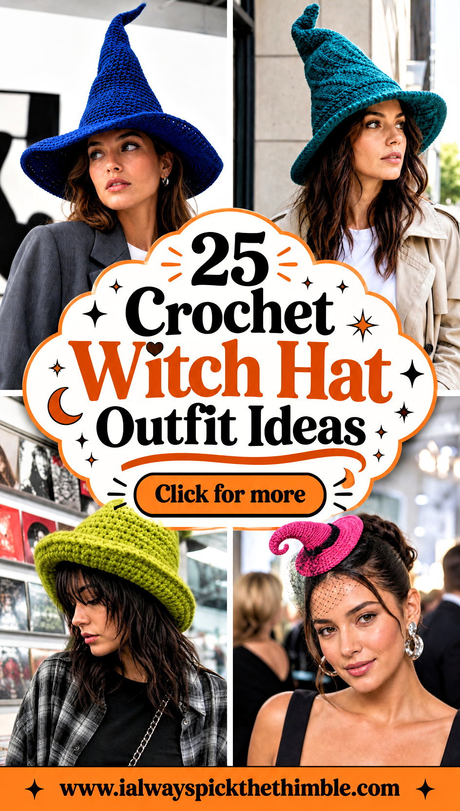 25 Crochet Witch Hat Outfit Ideas for Halloween Parties - 25 Crochet Witch Hat Outfit Ideas for Halloween Parties