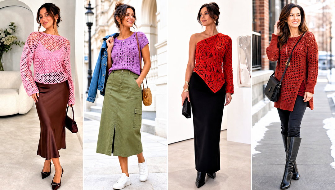 25 Crochet Wool Top Outfit Ideas for Cozy Indoor Days