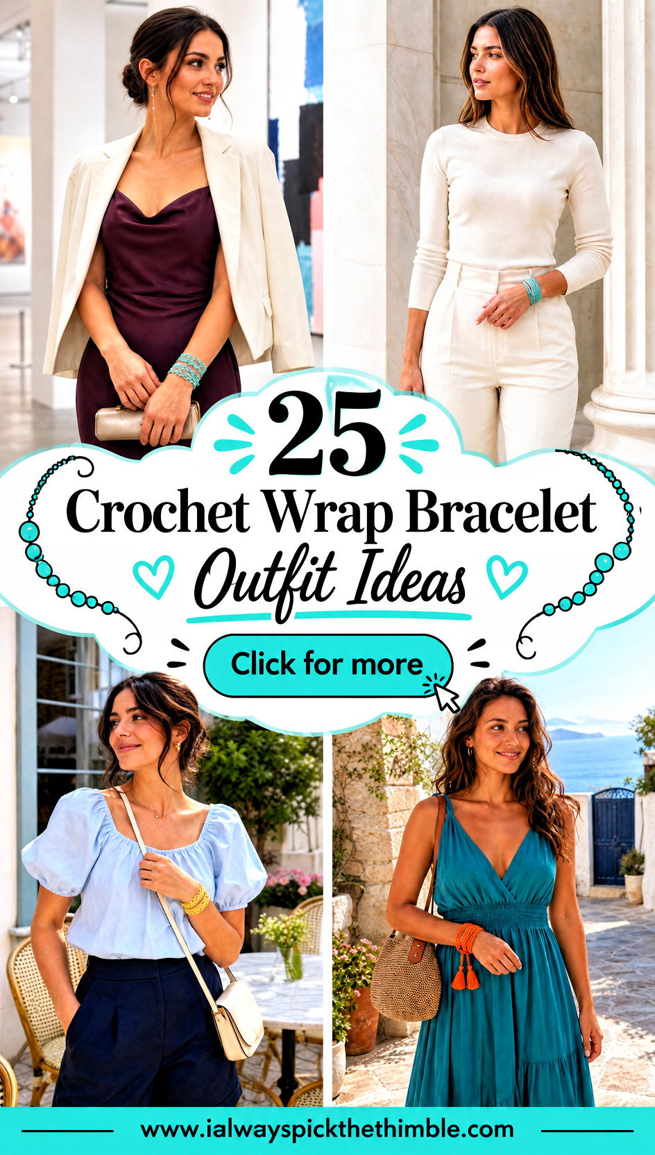 25 Crochet Wrap Bracelet Outfit Ideas for Boho Accessories - 25 Crochet Wrap Bracelet Outfit Ideas for Boho Accessories