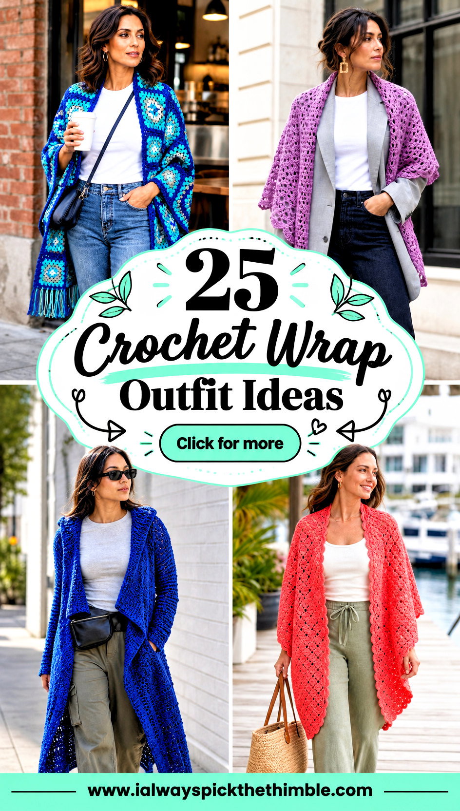 25 Crochet Wrap Outfit Ideas for Light Seasonal Layers - 25 Crochet Wrap Outfit Ideas for Light Seasonal Layers