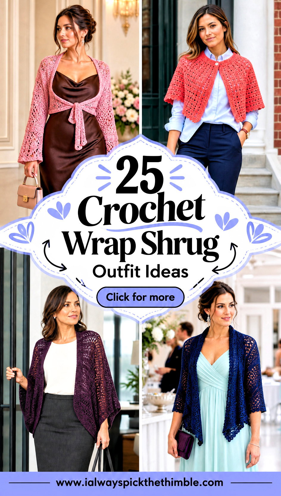 25 Crochet Wrap Shrug Outfit Ideas for Sleeveless Dresses - 25 Crochet Wrap Shrug Outfit Ideas for Sleeveless Dresses