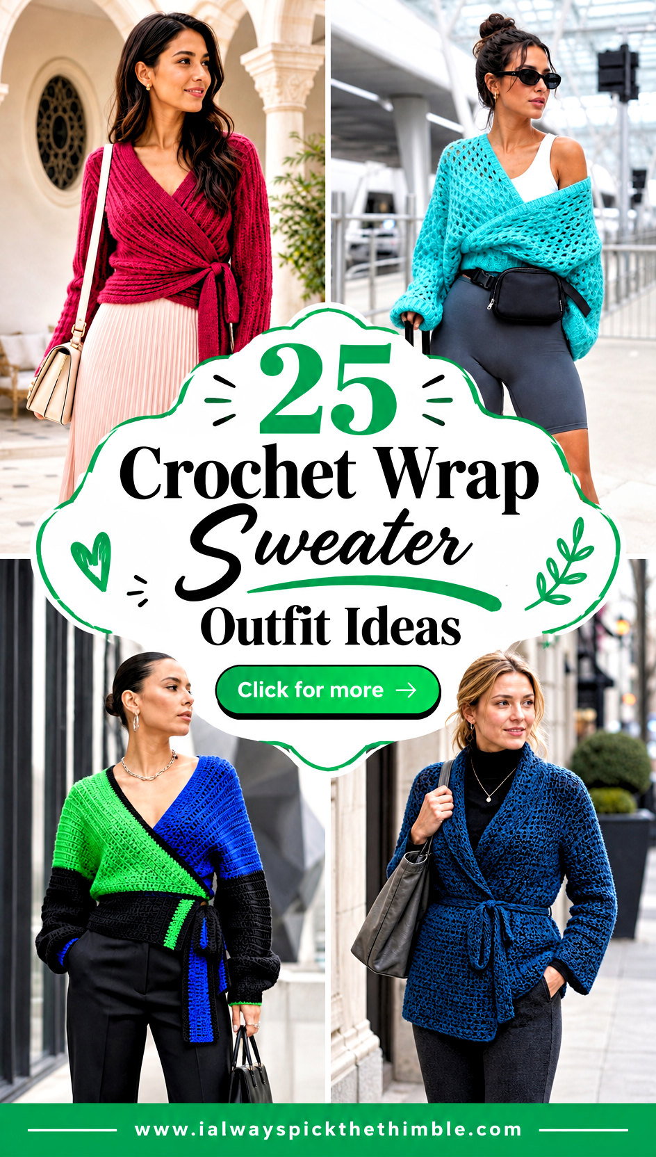 25 Crochet Wrap Sweater Outfit Ideas for Casual Workdays - 25 Crochet Wrap Sweater Outfit Ideas for Casual Workdays
