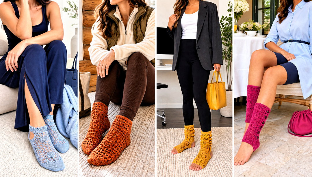 25 Crochet Yoga Socks Outfit Ideas for Studio Days