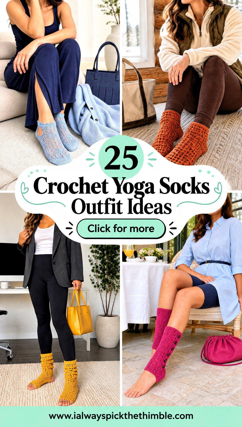 25 Crochet Yoga Socks Outfit Ideas for Studio Days - 25 Crochet Yoga Socks Outfit Ideas for Studio Days