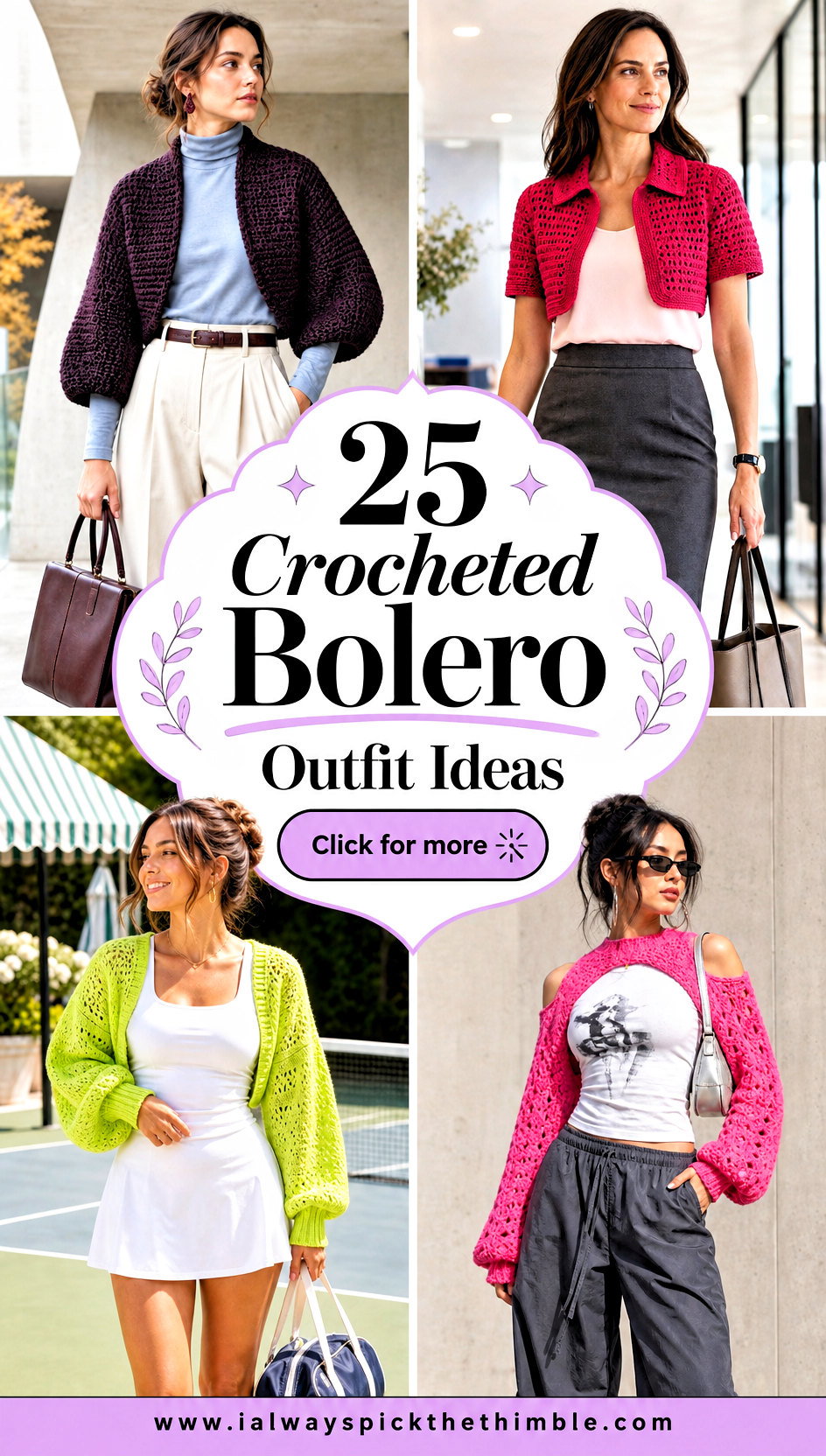 25 Crocheted Bolero Outfit Ideas for Dressy Layering - 25 Crocheted Bolero Outfit Ideas for Dressy Layering