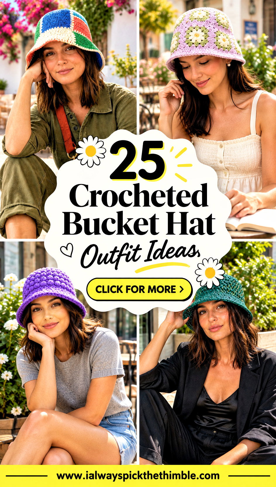 25 Crocheted Bucket Hat Outfit Ideas for Sunny Outings - 25 Crocheted Bucket Hat Outfit Ideas for Sunny Outings