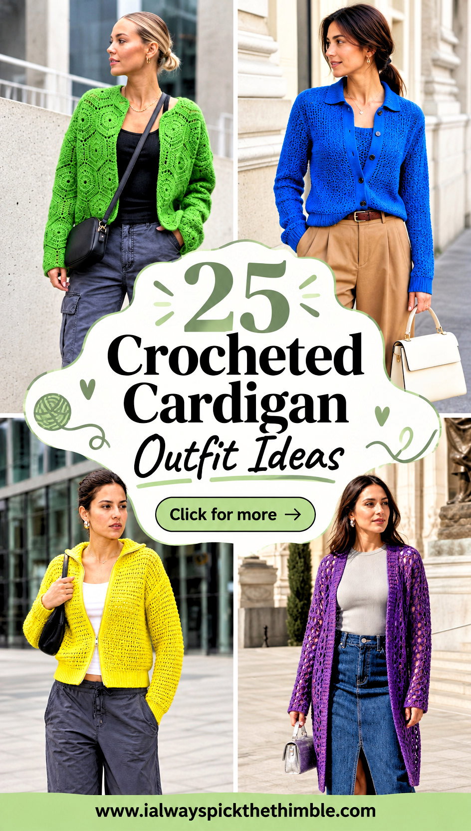 25 Crocheted Cardigan Outfit Ideas for Everyday Comfort - 25 Crocheted Cardigan Outfit Ideas for Everyday Comfort