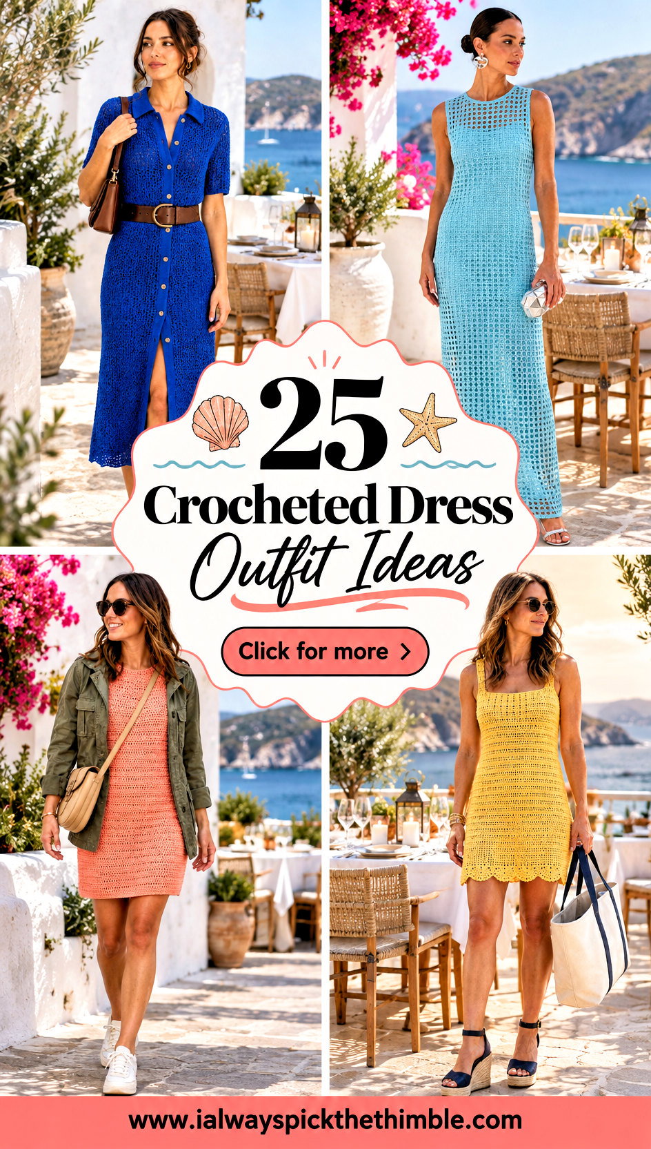 25 Crocheted Dress Outfit Ideas for Beachside Dinners - 25 Crocheted Dress Outfit Ideas for Beachside Dinners