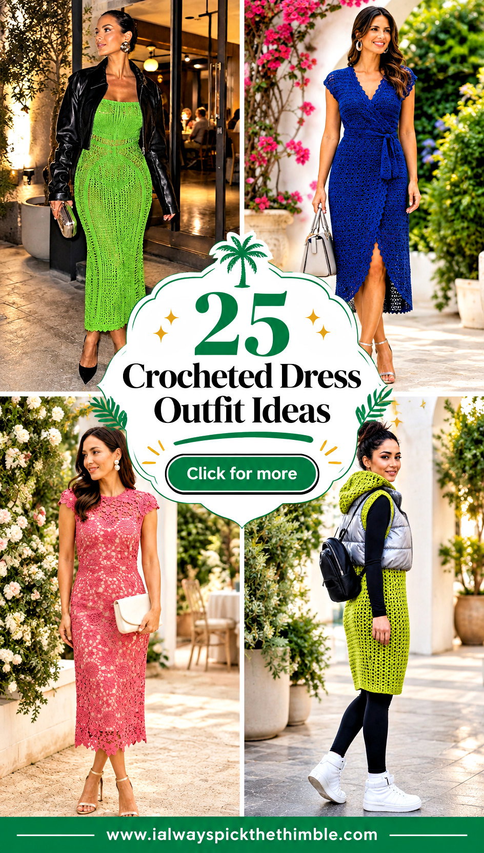 25 Crocheted Dress Outfit Ideas for Vacation Evenings - 25 Crocheted Dress Outfit Ideas for Vacation Evenings
