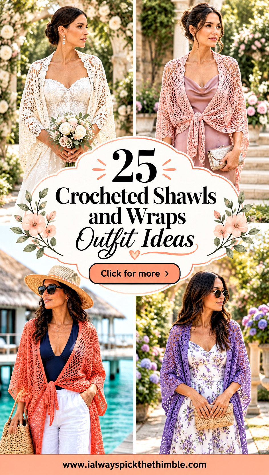 25 Crocheted Shawls and Wraps Outfit Ideas for Weddings - 25 Crocheted Shawls and Wraps Outfit Ideas for Weddings