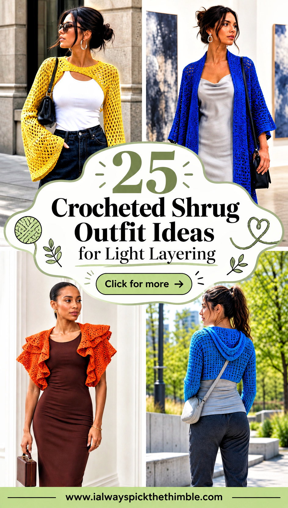 25 Crocheted Shrug Outfit Ideas for Light Layering - 25 Crocheted Shrug Outfit Ideas for Light Layering