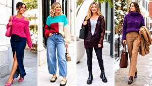 25 Crocheted Sweaters Outfit Ideas for Weekend Errands