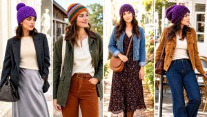 25 Cute Crochet Beanie Outfit Ideas for Chilly Days