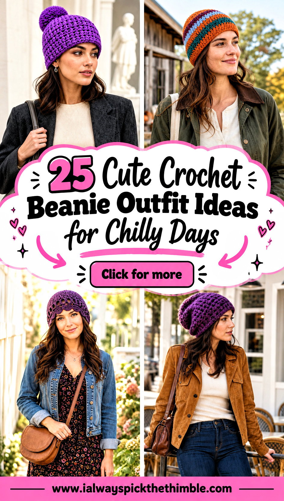 25 Cute Crochet Beanie Outfit Ideas for Chilly Days - 25 Cute Crochet Beanie Outfit Ideas for Chilly Days