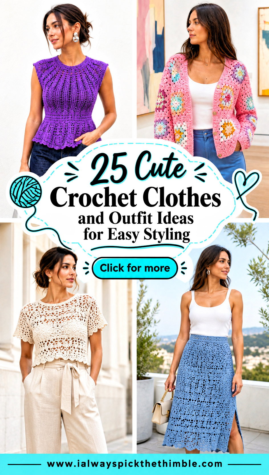 25 Cute Crochet Clothes and Outfit Ideas for Easy Styling - 25 Cute Crochet Clothes and Outfit Ideas for Easy Styling
