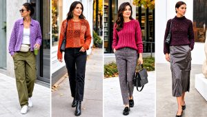 25 Cute Crochet Sweaters Outfit Ideas for Laid-Back Days