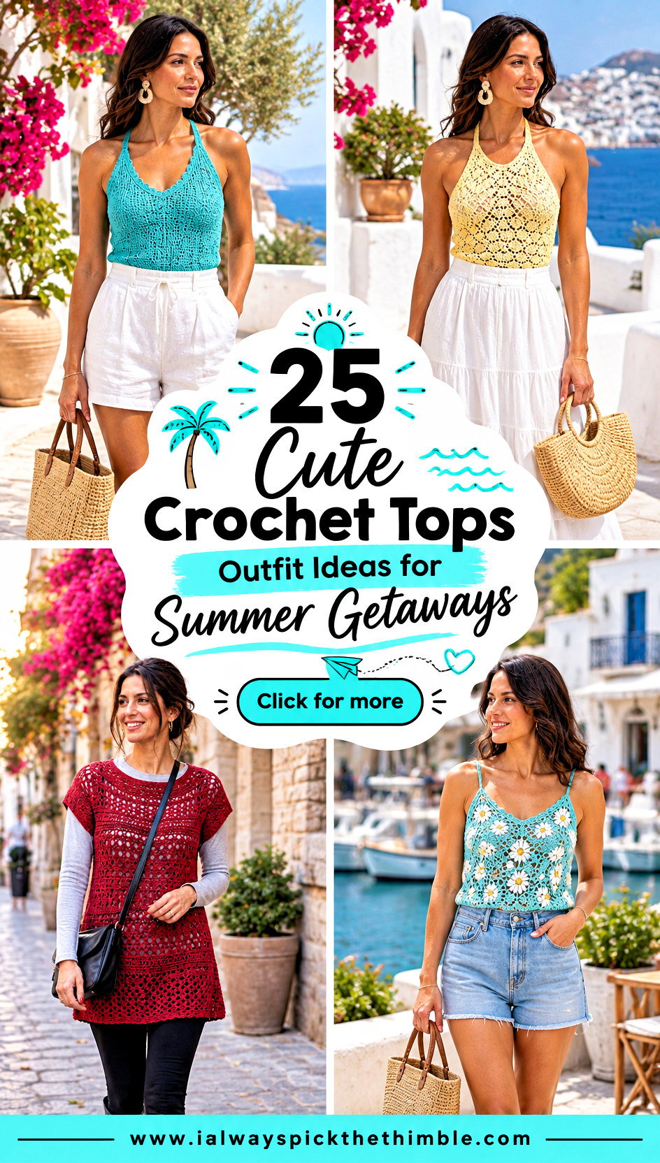 25 Cute Crochet Tops Outfit Ideas for Summer Getaways - 25 Cute Crochet Tops Outfit Ideas for Summer Getaways
