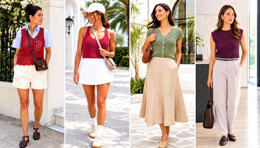 25 Cute Crochet Tops Summer Outfit Ideas for Beach Days